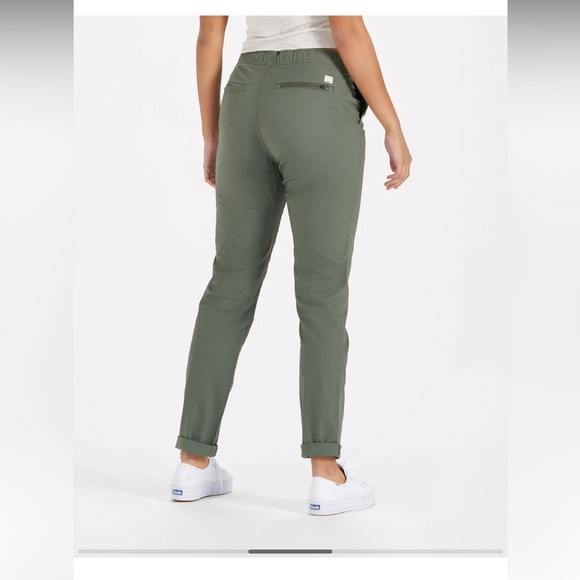 Vuori Rip Stop Pants Women’s Small Army Green Like New! Spring or Summer Ankle - Picture 4 of 15